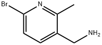 C-(6-BroMo-2-Methyl-pyridin-3-yl)-MethylaMine Struktur