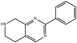 2-phenyl-5,6,7,8-tetrahydropyrido[3,4-d]pyriMidine 化学構造式