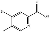 4-ブロモ-5-メチルピコリン酸 化学構造式
