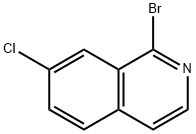 1-BROMO-7-CHLORO-ISOQUINOLINE Structure