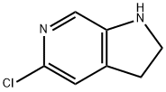 1H-Pyrrolo[2,3-c]pyridine, 5-chloro-2,3-dihydro-, 1196155-89-1, 结构式