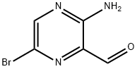 3-氨基-6-溴-2-吡嗪甲醛 结构式