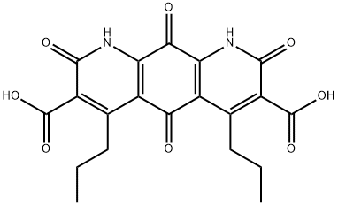 1,2,5,8,9,10-Hexahydro-2,5,8,10-tetraoxo-4,6-dipropylpyrido[3,2-g]quinoline-3,7-dicarboxylic acid,119623-84-6,结构式