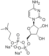 CYTIDINE-5'-DIPHOSPHO-DIMETHYLAMINOETHANOL SODIUM SALT,119629-11-7,结构式