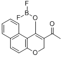 1-(1-(DIFLUOROBORYL)-OXY-3H-BENZO(F)CHROMEN-2-YL)-ETHANONE INNER COMPLEX, 119634-42-3, 结构式