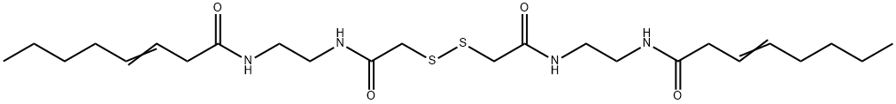 2-(3-octenoylamino)ethyl(carbamoylmethyl)sulfide Structure