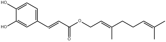 Geranylcaffeate 化学構造式