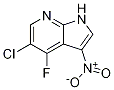1H-Pyrrolo[2,3-b]pyridine, 5-chloro-4-fluoro-3-nitro- 化学構造式