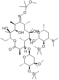 SILYLATED ERYTHROMYCIN OXIME KETAL Structure