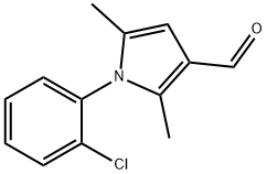 1-(2-氯苯基)-2,5-二甲基-1H-吡咯-3-甲醛,119673-49-3,结构式