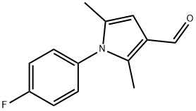 1-(4-氟苯)-2,5-二甲基-1H-吡咯-3-甲醛 结构式