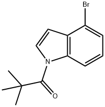 N-PIVALOYL-4-BROMOINDOLE 结构式