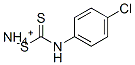 Carbamodithioic acid, (4-chlorophenyl)-, monoammonium salt Struktur