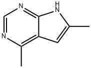 1H-PYRROLO[2,3-D]PYRIMIDINE, 4,6-DIMETHYL- (9CI),119707-35-6,结构式
