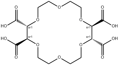 18-crown-6 2,3,11,12-tetracarboxylic acid,119719-58-3,结构式
