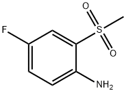 4-フルオロ-2-(メチルスルホニル)アニリン 化学構造式