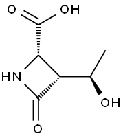 2-Azetidinecarboxylic acid, 3-(1-hydroxyethyl)-4-oxo-, [2S-[2alpha,3beta(S*)]]- (9CI) Structure