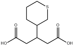 3-チアン-3-イルグルタル酸 化学構造式