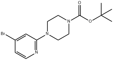 tert-Butyl 4-(4-bromopyridin-2-yl)piperazine-1-carboxylate Structure