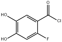 Benzoyl chloride, 2-fluoro-4,5-dihydroxy- (9CI) Structure