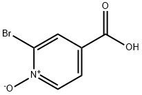 2-Bromo-4-pyridinecarboxylic acid-1-oxide 化学構造式