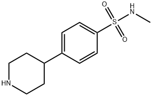 N-METHYL-4-PIPERIDIN-4-YL-BENZENESULFONAMIDE, 119737-34-7, 结构式