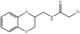 2-CHLORO-N-(2,3-DIHYDRO-1,4-BENZODIOXIN-2-YLMETHYL)ACETAMIDE 化学構造式