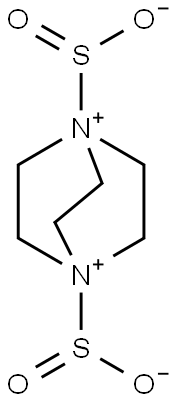 1,4-Diazabicyclo[2.2.2]octane-1,4-diium-1,4-disulfinate Struktur