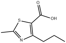 2-METHYL-4-PROPYL-1,3-THIAZOLE-5-CARBOXYLIC ACID 化学構造式