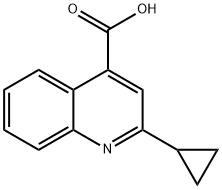 2-环丙基-喹啉-4-羧酸,119778-64-2,结构式