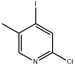 2-クロロ-4-ヨード-5-メチルピリジン 化学構造式