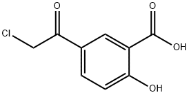 Benzoic acid, 5-(chloroacetyl)-2-hydroxy- (9CI),119798-65-1,结构式