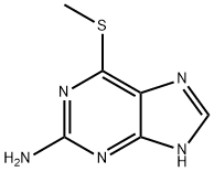 6-メチルチオ-1H-プリン-2-アミン 化学構造式