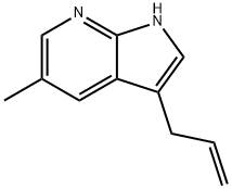 3-Allyl-5-methyl-1H-pyrrolo[2,3-b]pyridine Struktur