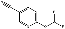 6-(二氟甲氧基)吡啶-3-腈, 1198103-42-2, 结构式
