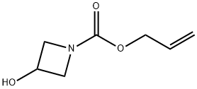 3-羟基-1-吖丁啶羧酸烯丙基酯 结构式