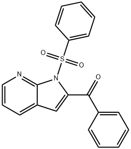Phenyl(1-(benzenesulfonyl)-1H-pyrrolo[2,3-b]pyridin-2-yl)Methanon, 1198283-74-7, 结构式