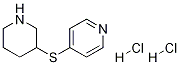 4-(Piperidin-3-ylthio)pyridine 2HCl Struktur