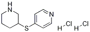 4-(哌啶-3-基硫基)吡啶二盐酸盐 结构式