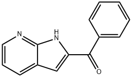 フェニル(1H-ピロロ[2,3-B]ピリジン-2-イル)メタノン 化学構造式