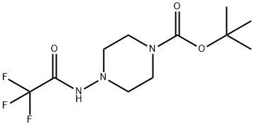 tert-Butyl 4-(2,2,2-trifluoro-acetaMido)piperazin-1-carboxylate Struktur