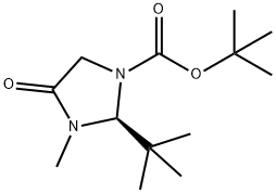 (S)-(-)-1-(TERT-BUTOXYCARBONYL)-2-TERT-BUTYL-3-METHYL-4-IMIDAZOLIDINONE Struktur