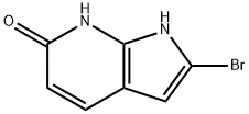 6H-Pyrrolo[2,3-b]pyridin-6-one, 2-broMo-1,7-dihydro- Structure