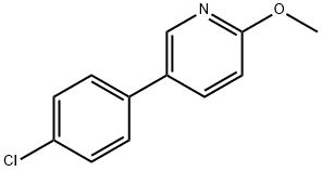 5-(4-Chlorophenyl)-2-methoxypyridine Struktur