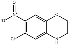 6-Chloro-7-nitro-3,4-dihydro-2H-1,4-benzoxazine Struktur