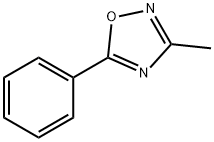 3-メチル-5-フェニル-1,2,4-オキサジアゾール 化学構造式