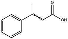 3-フェニル-2-ブテン酸 化学構造式