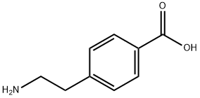 4-(2-AMINO-ETHYL)-BENZOIC ACID, 1199-69-5, 结构式