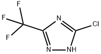 5-chloro-3-(trifluoromethyl)-1H-1,2,4-triazole(SALTDATA: FREE) Struktur
