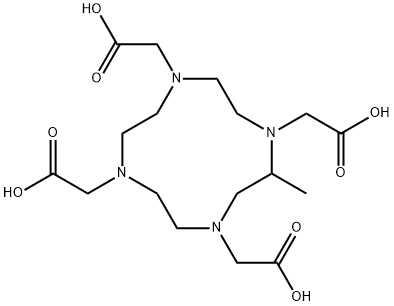 1,4,7,10-Tetraazacyclododecane-1,4,7,10-tetraacetic acid, 2-Methyl- Struktur